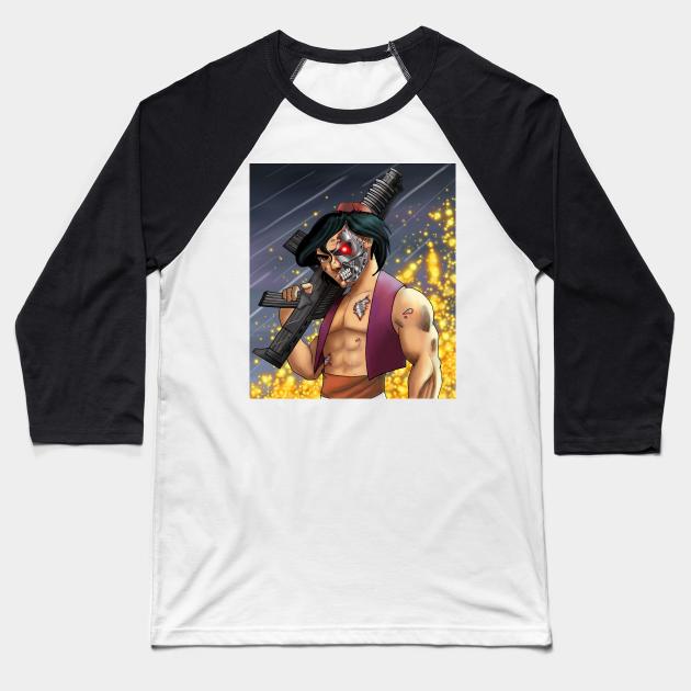 Terminator Aladdin Baseball T-Shirt by CG Fan Art